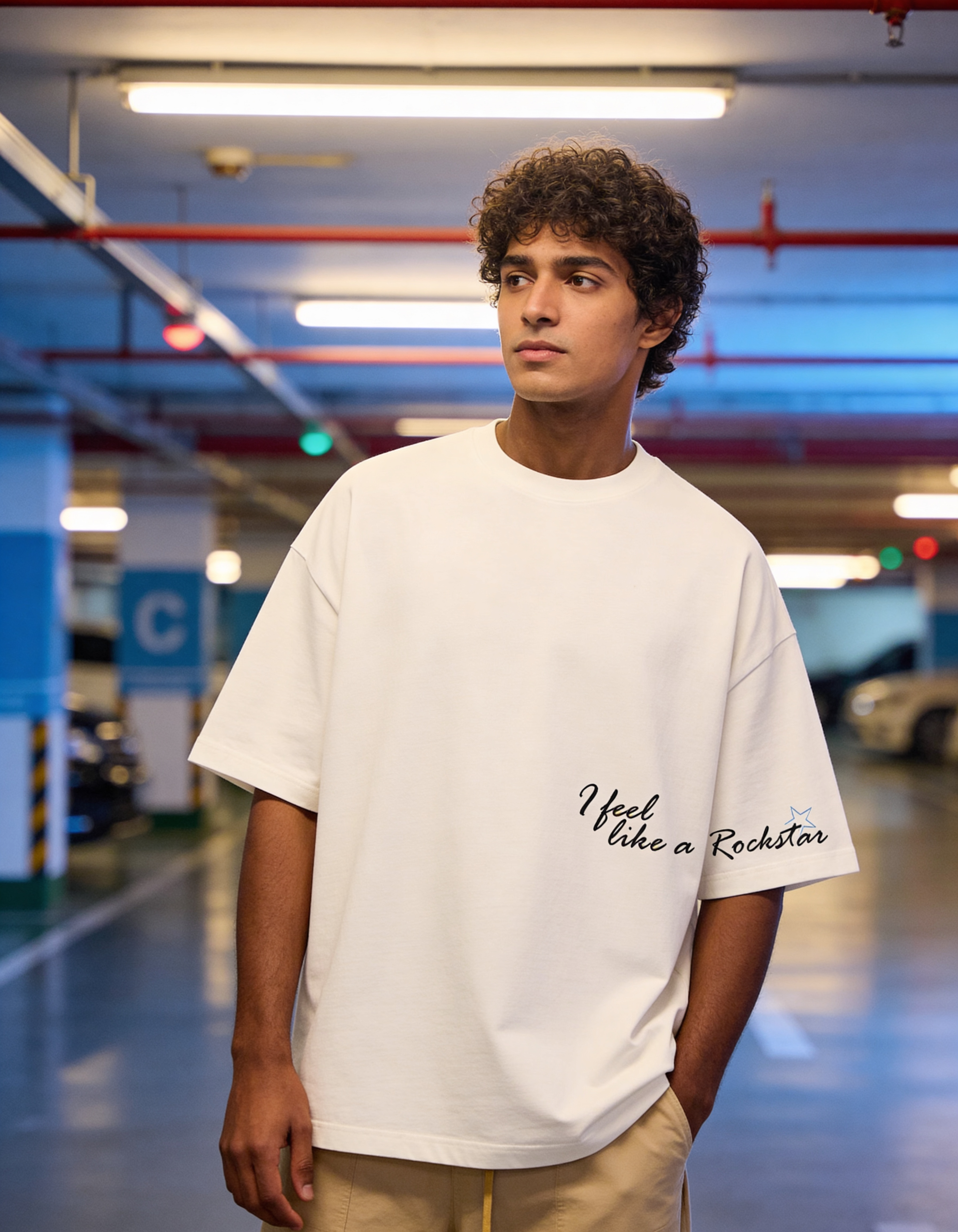 Living Like A Rockstar Oversized T-Shirt