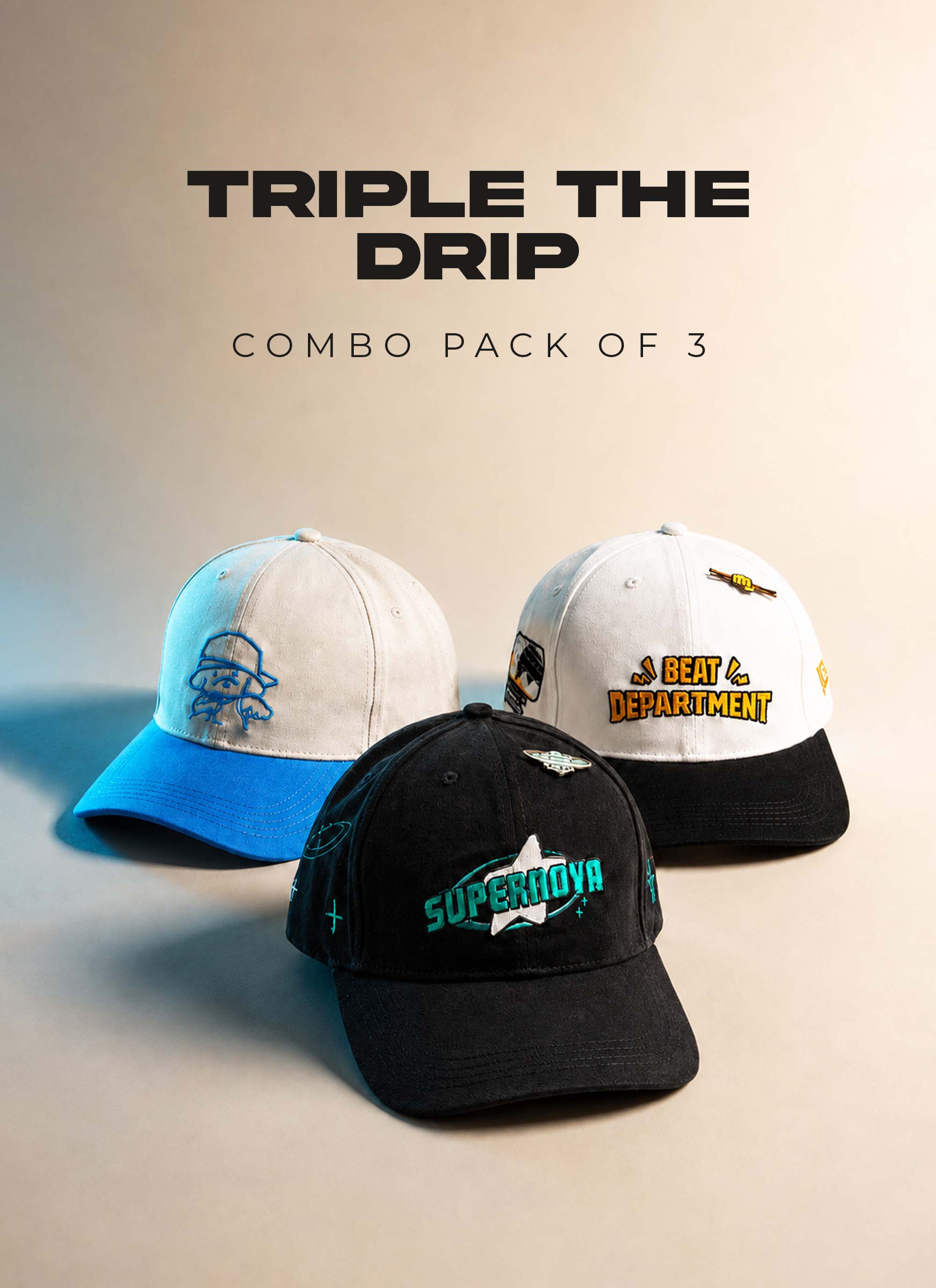 The Triple Drip Cap Combo