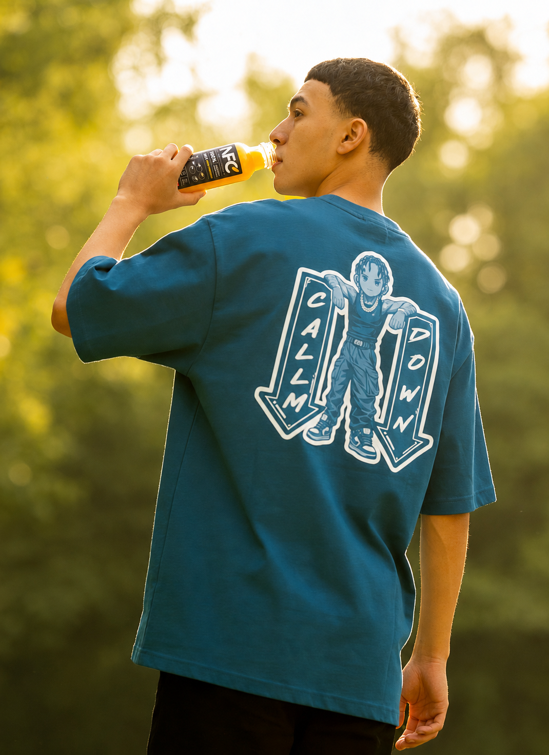 Calm Down Energy Oversized T-shirt